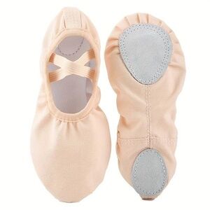 Cross Straps Ballet Dance Shoes Elastic Lace-Free Breathable Ballet